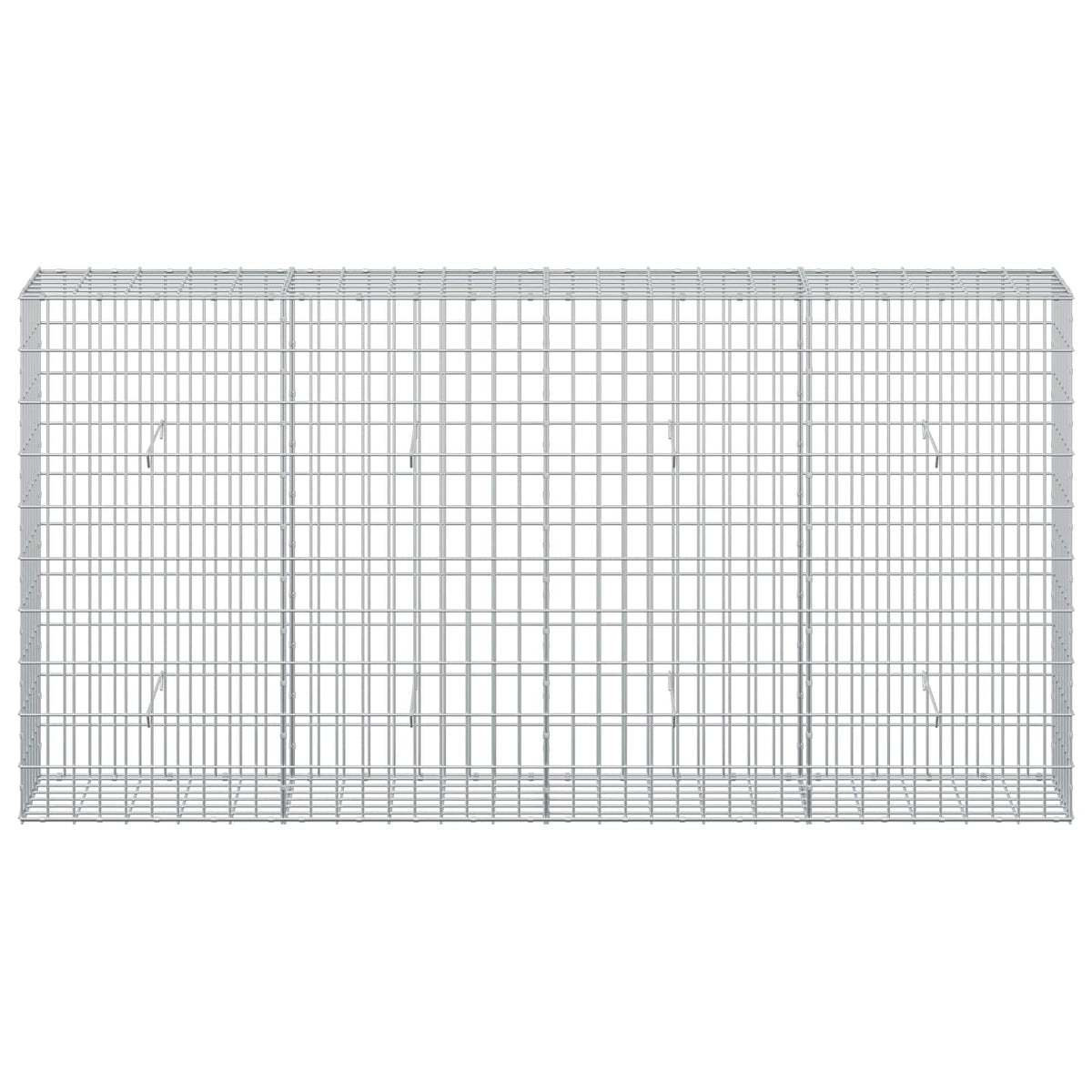 vidaXL Gabion z drutem 5 mm i siatką 5x10 cm 200x30x100 cm