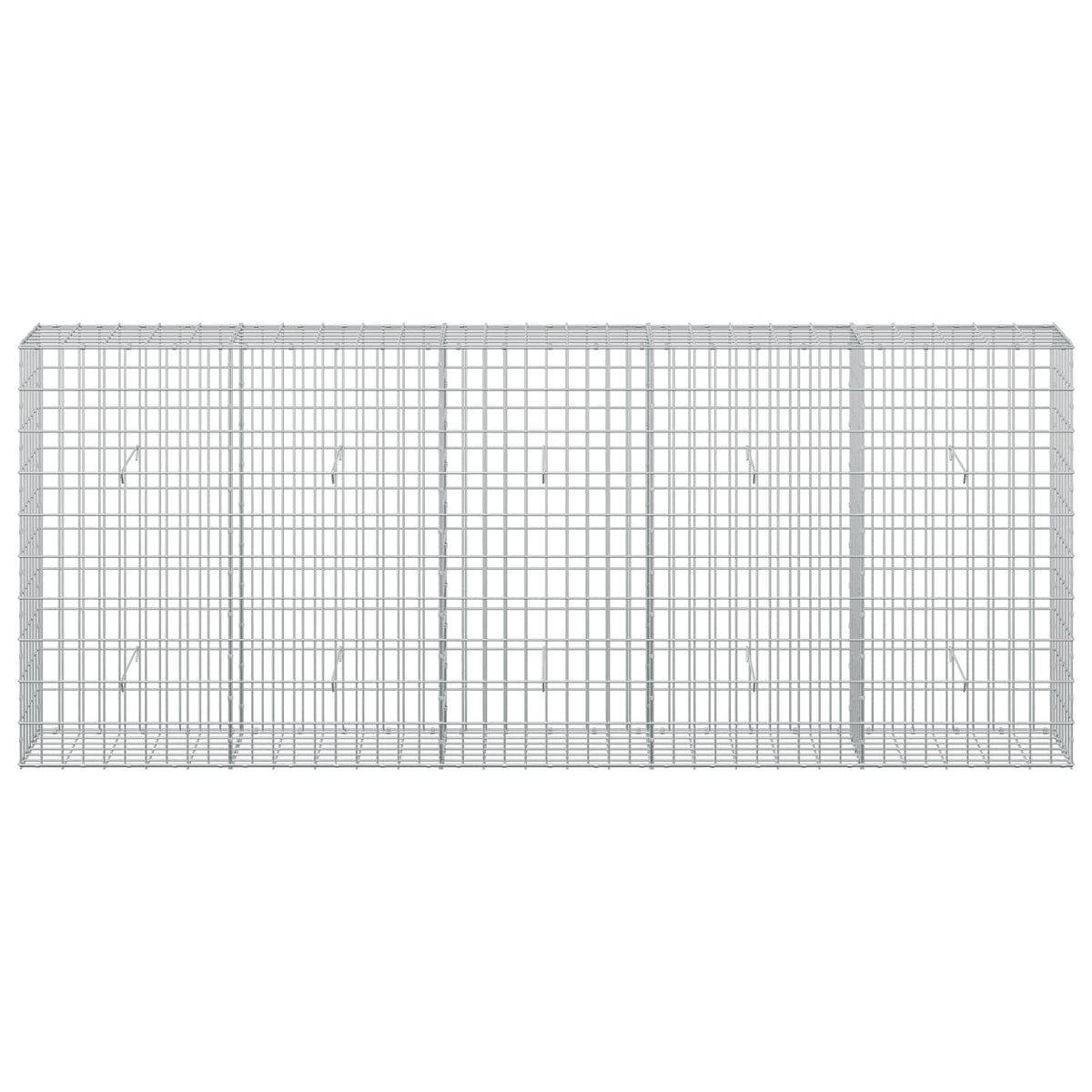 vidaXL Gabion z drutem 5 mm i siatką 5x10 cm 250x30x100 cm