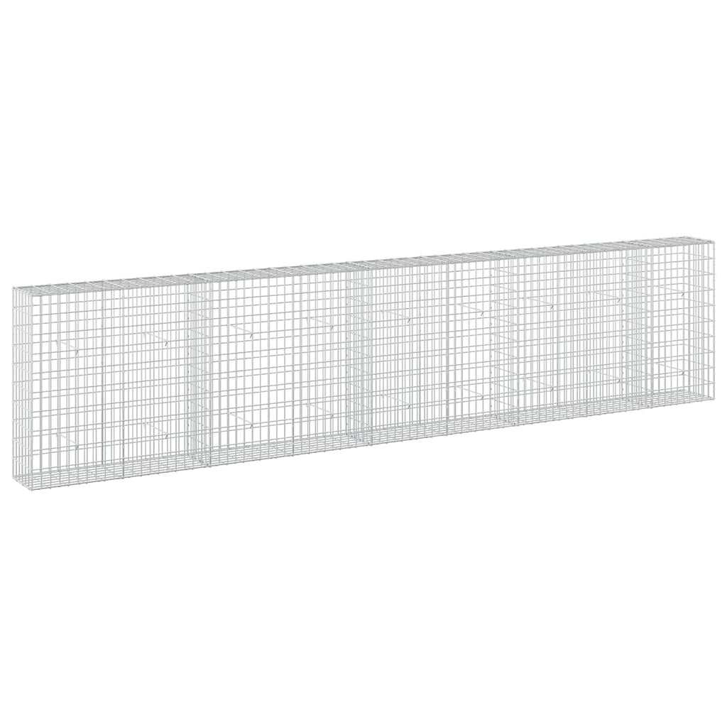 vidaXL Gabion z drutem 5 mm i siatką 5x10 cm 450x30x100 cm