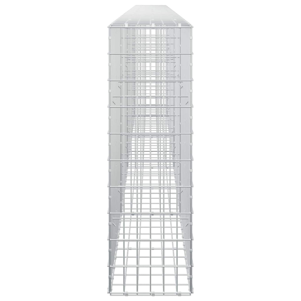 vidaXL Gabion z drutem 5 mm i siatką 5x10 cm 450x30x100 cm