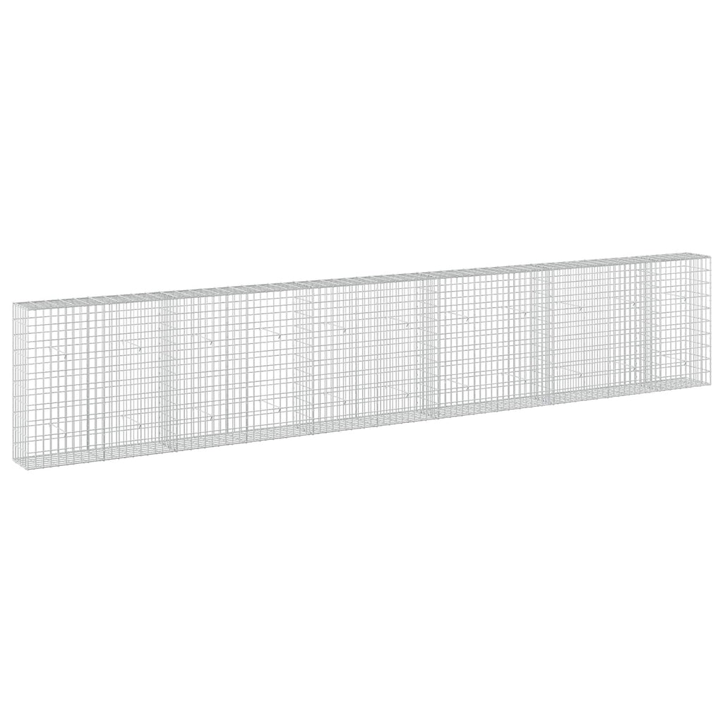 vidaXL Gabion z drutem 5 mm i siatką 5x10 cm 550x30x100 cm