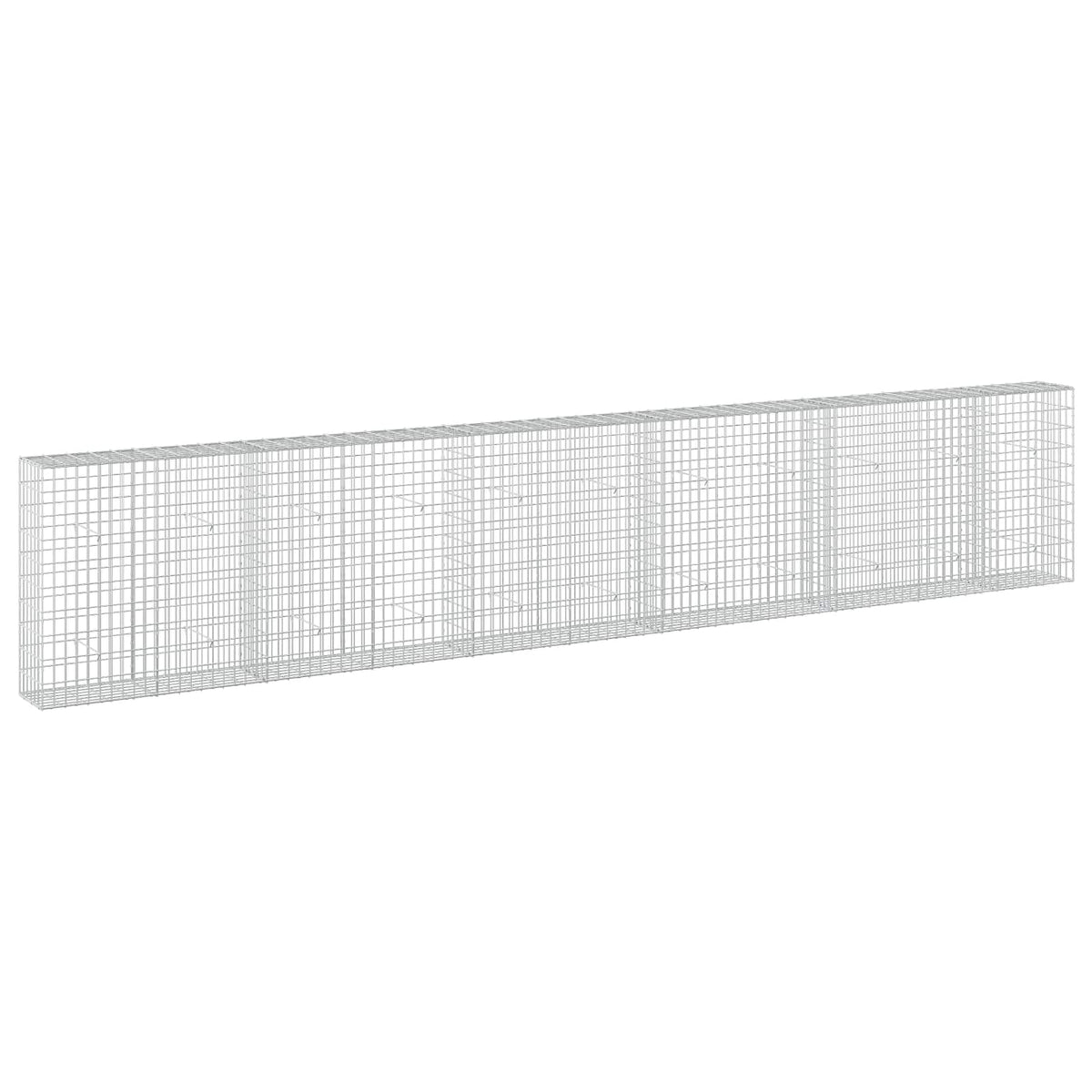 vidaXL Gabion z drutem 5 mm i siatką 5x10 cm 550x30x100 cm