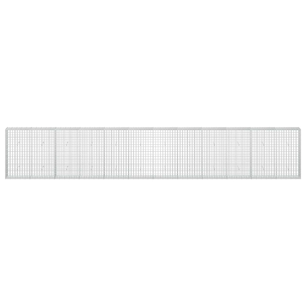 vidaXL Gabion z drutem 5 mm i siatką 5x10 cm 600x30x100 cm