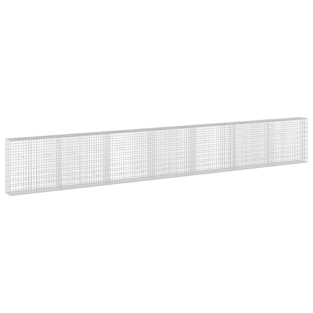 vidaXL Gabion z drutem 5 mm i siatką 5x10 cm 700x30x100 cm