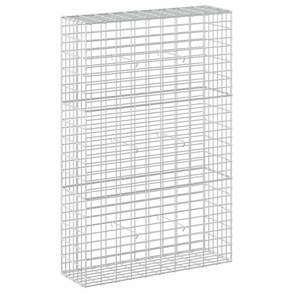 vidaXL Gabion z drutem 5 mm i siatką 5x10 cm 100x30x150 cm