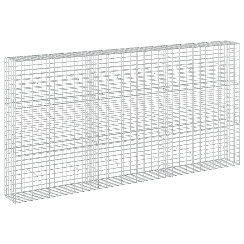 vidaXL Gabion z drutem 5 mm i siatką 5x10 cm 300x30x150 cm