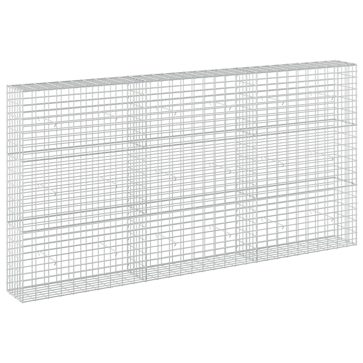 vidaXL Gabion z drutem 5 mm i siatką 5x10 cm 300x30x150 cm