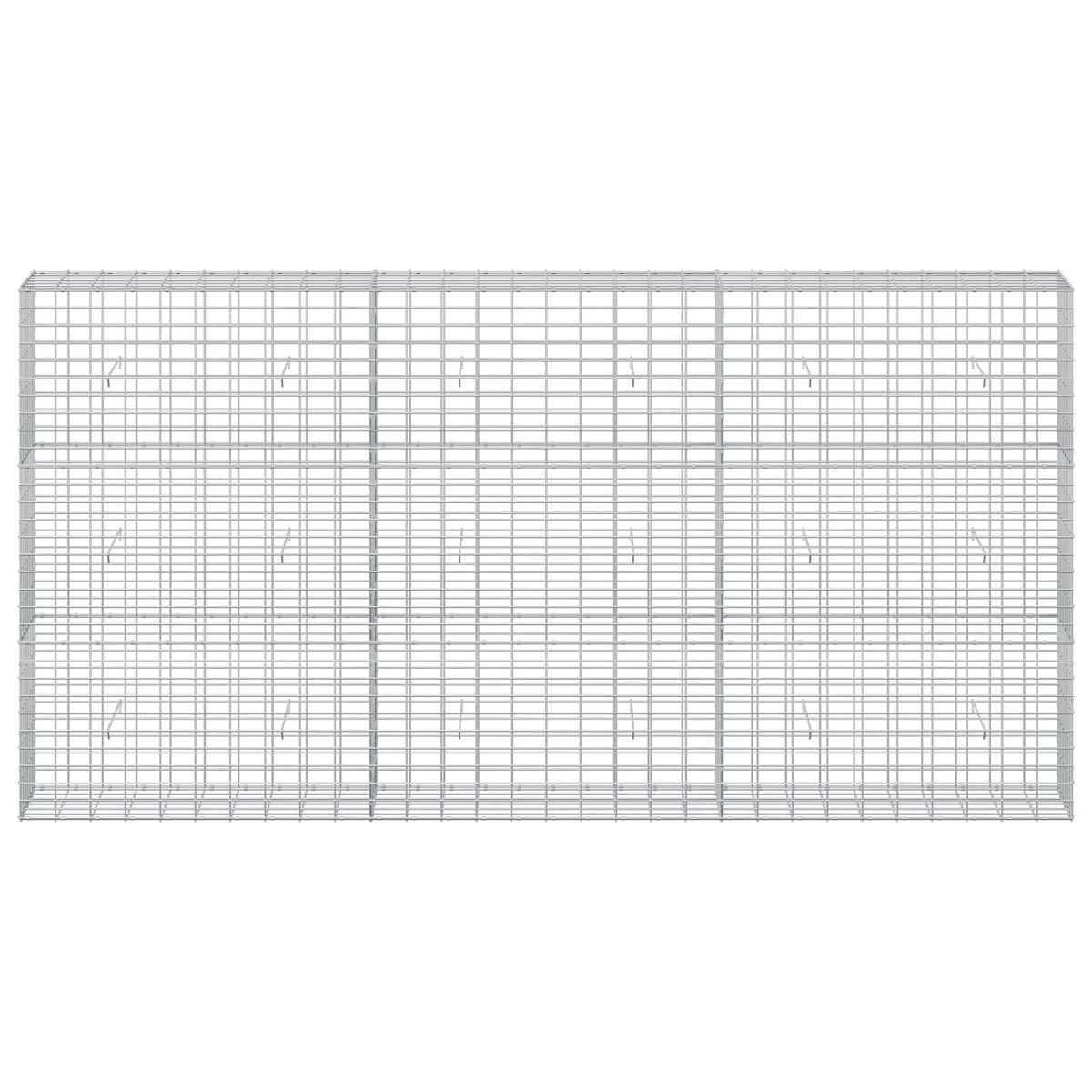 vidaXL Gabion z drutem 5 mm i siatką 5x10 cm 300x30x150 cm