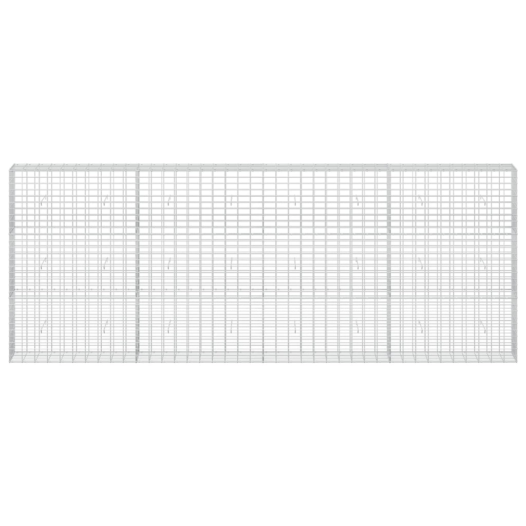 vidaXL Gabion z drutem 5 mm i siatką 5x10 cm 400x30x150 cm