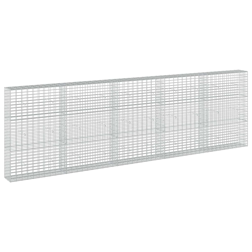 vidaXL Gabion z drutem 5 mm i siatką 5x10 cm 500x30x150 cm