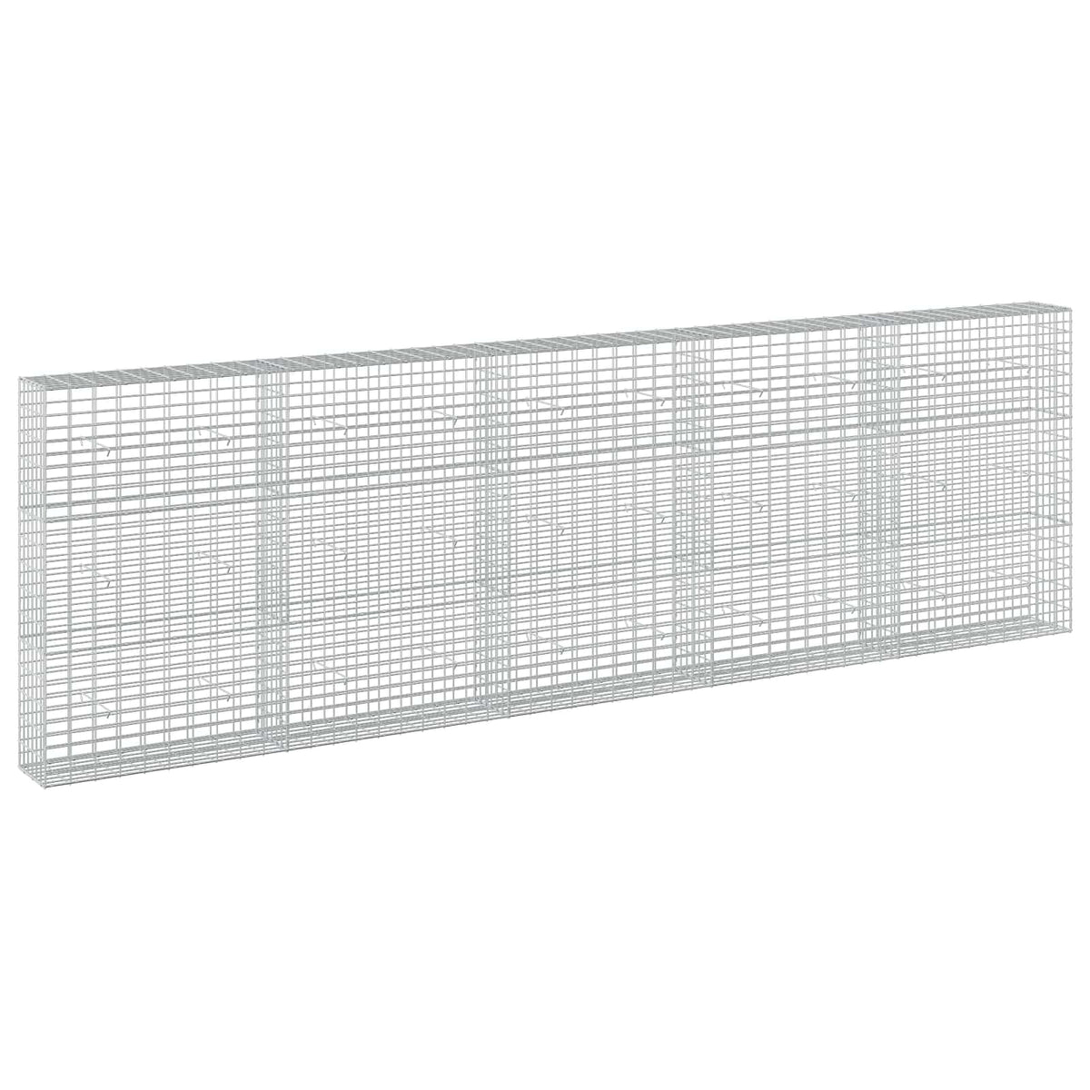 vidaXL Gabion z drutem 5 mm i siatką 5x10 cm 500x30x150 cm