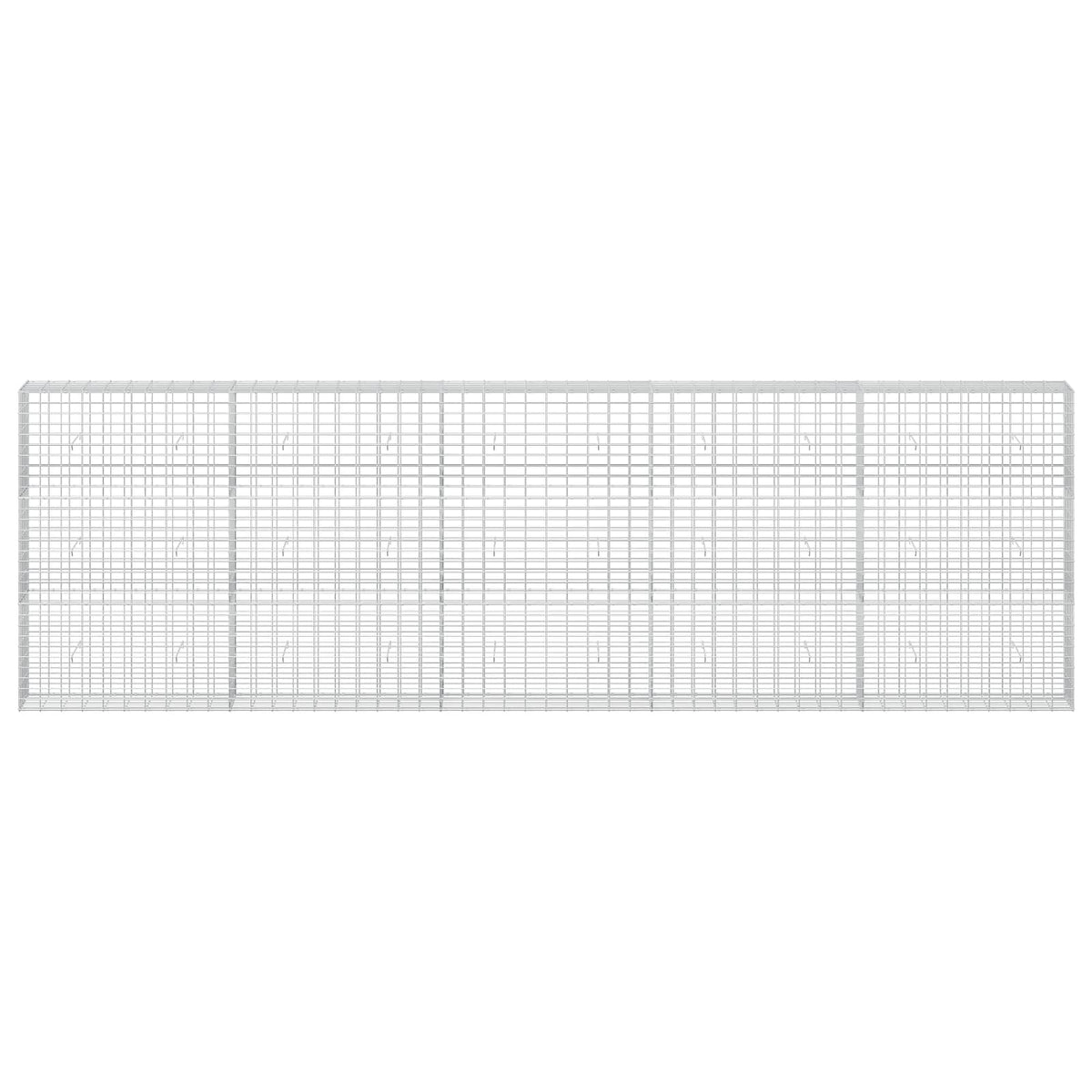 vidaXL Gabion z drutem 5 mm i siatką 5x10 cm 500x30x150 cm