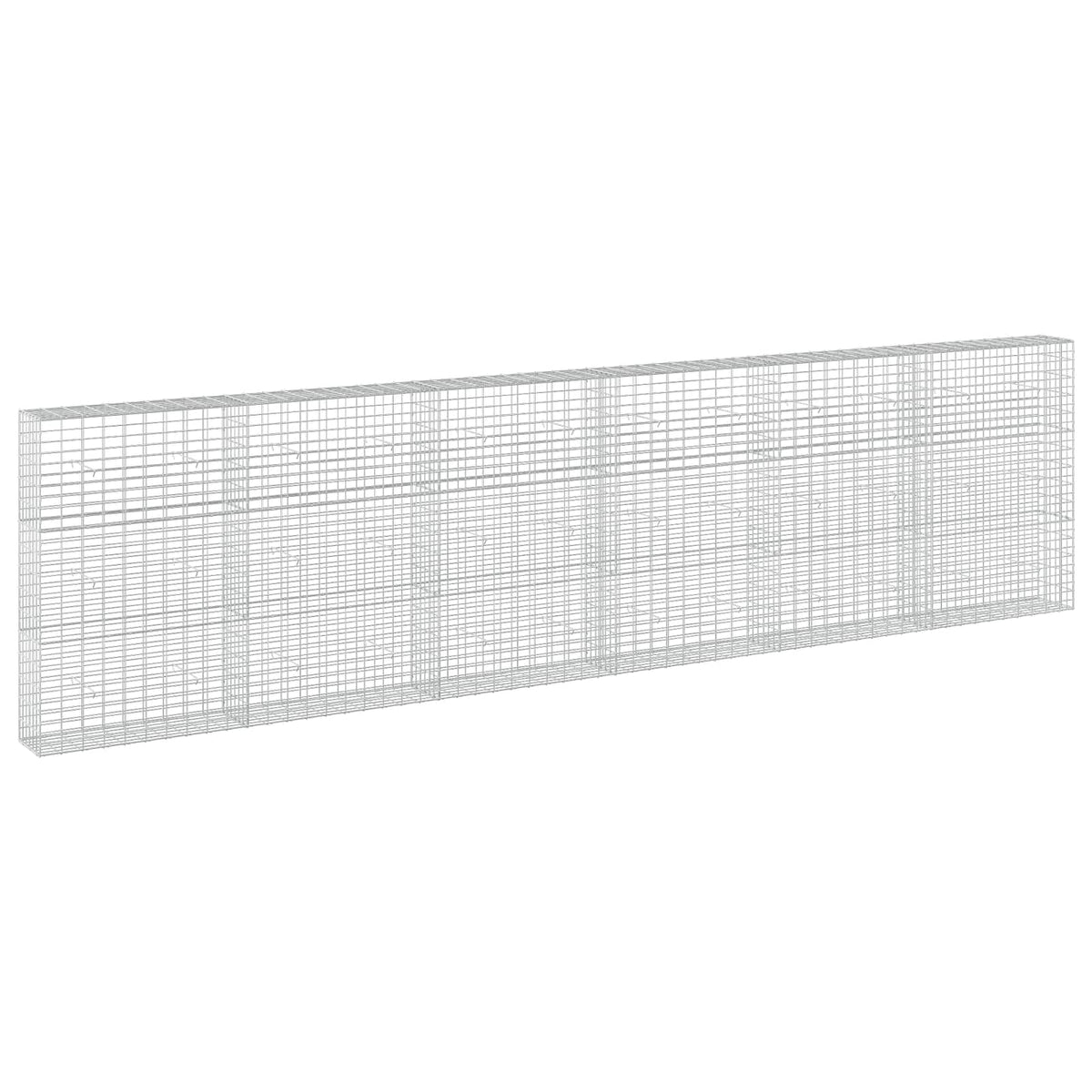 vidaXL Gabion z drutem 5 mm i siatką 5x10 cm 600x30x150 cm