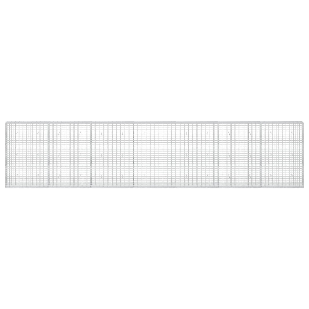 vidaXL Gabion z drutem 5 mm i siatką 5x10 cm 700x30x150 cm