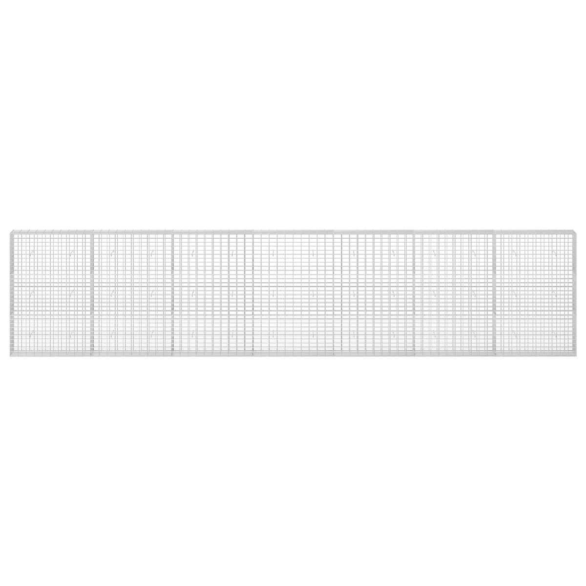 vidaXL Gabion z drutem 5 mm i siatką 5x10 cm 700x30x150 cm