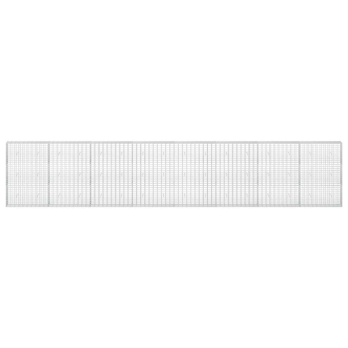 vidaXL Gabion z drutem 5 mm i siatką 5x10 cm 800x30x150 cm