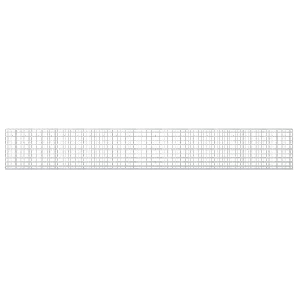 vidaXL Gabion z drutem 5 mm i siatką 5x10 cm 1100x30x150 cm