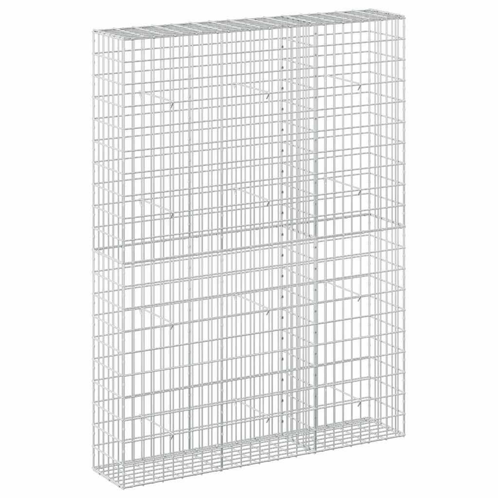 vidaXL Gabion z drutem 5 mm i siatką 5x10 cm 150x30x200 cm