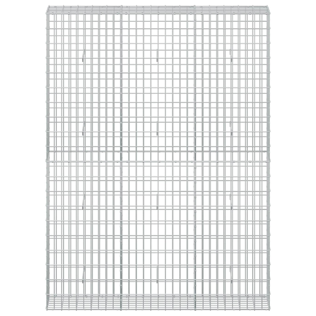 vidaXL Gabion z drutem 5 mm i siatką 5x10 cm 150x30x200 cm