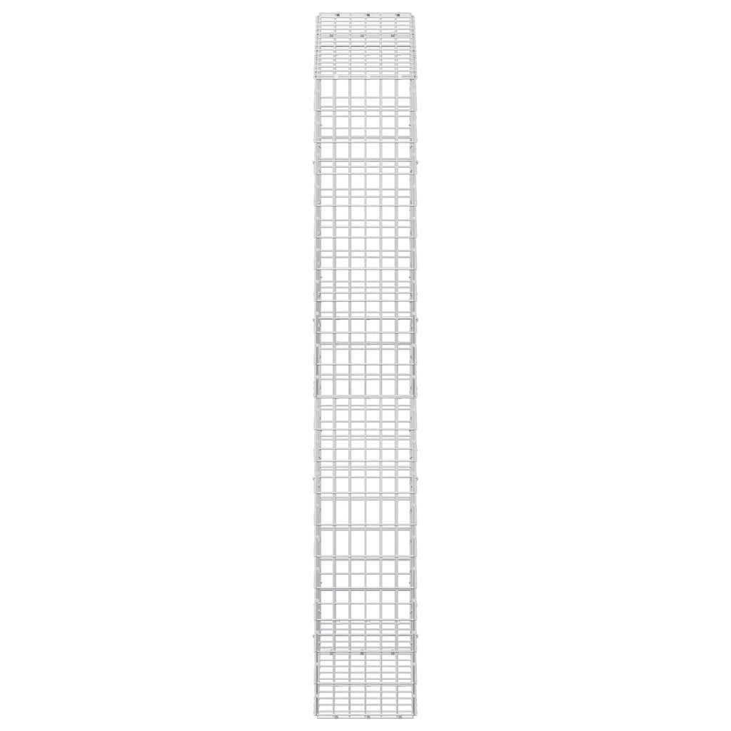 vidaXL Gabion z drutem 5 mm i siatką 5x10 cm 150x30x200 cm