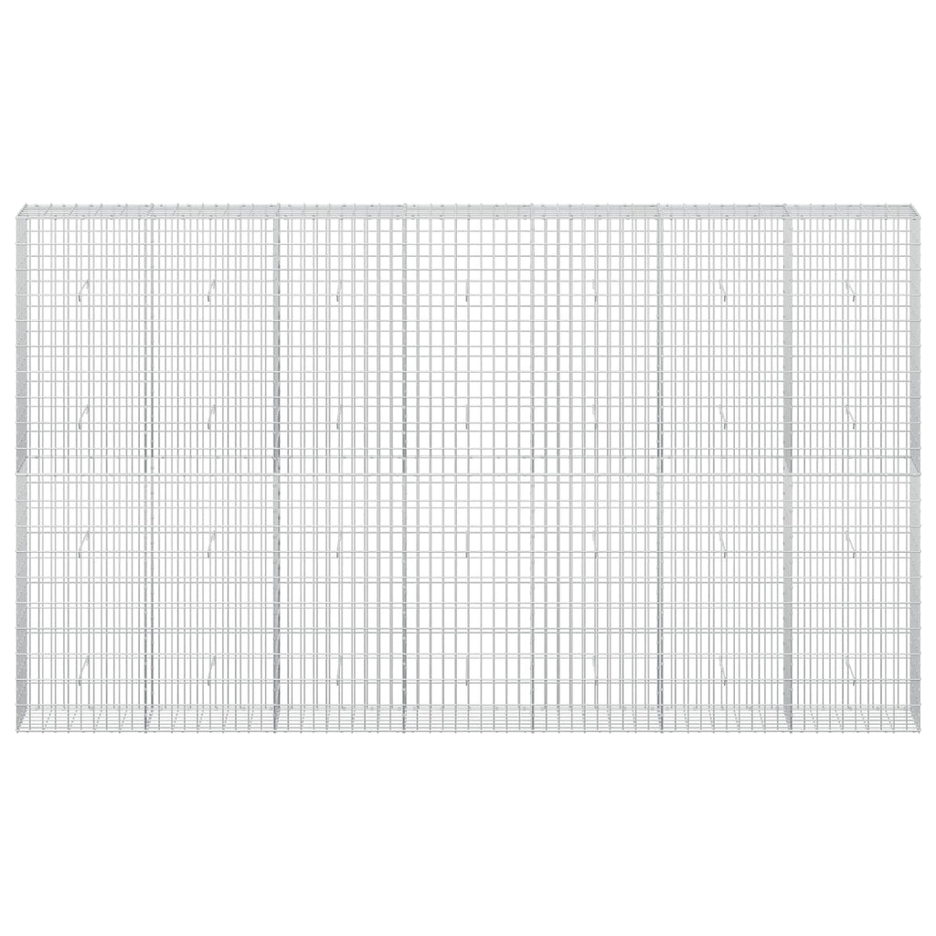 vidaXL Gabion z drutem 5 mm i siatką 5x10 cm 350x30x200 cm