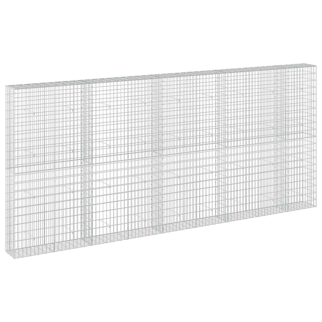 vidaXL Gabion z drutem 5 mm i siatką 5x10 cm 450x30x200 cm
