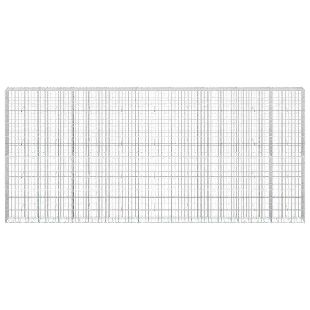vidaXL Gabion z drutem 5 mm i siatką 5x10 cm 450x30x200 cm