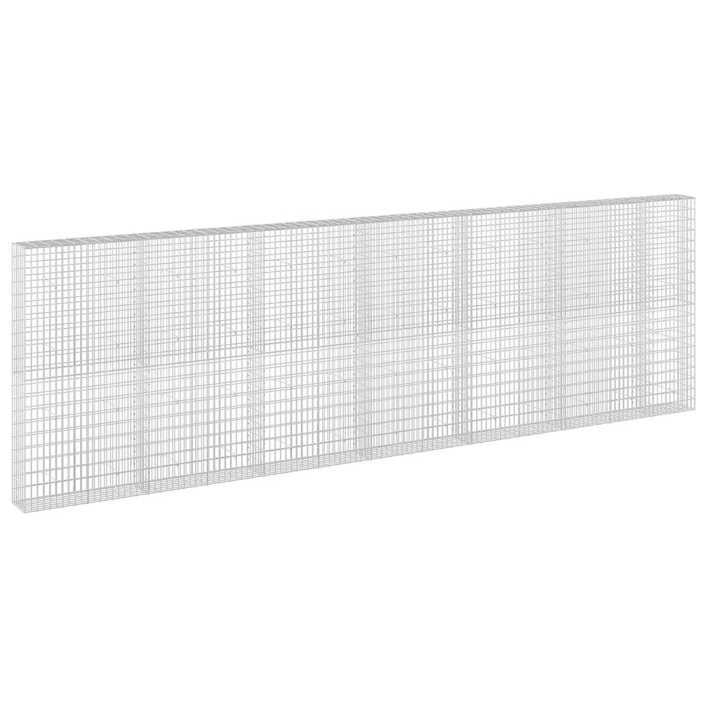 vidaXL Gabion z drutem 5 mm i siatką 5x10 cm 650x30x200 cm