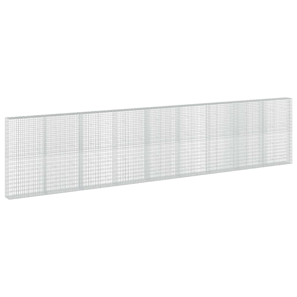 vidaXL Gabion z drutem 5 mm i siatką 5x10 cm 900x30x200 cm