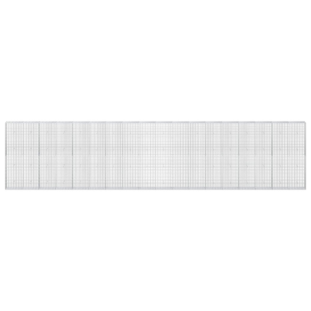 vidaXL Gabion z drutem 5 mm i siatką 5x10 cm 900x30x200 cm