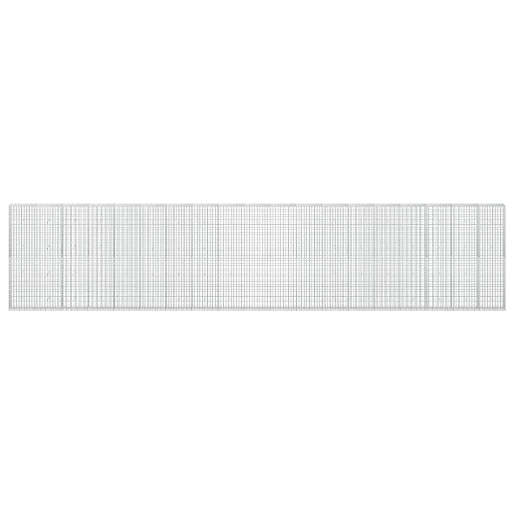 vidaXL Gabion z drutem 5 mm i siatką 5x10 cm 950x30x200 cm