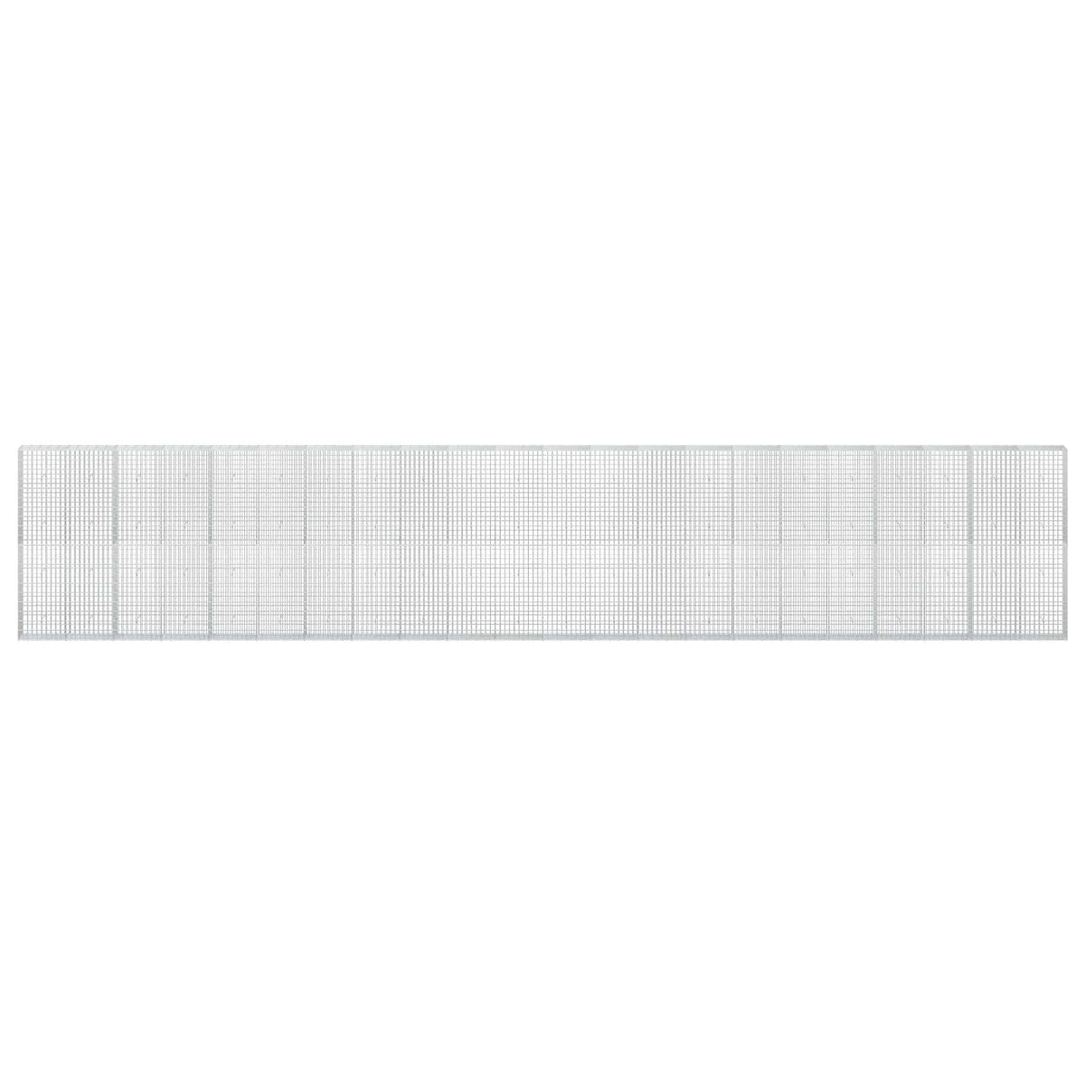 vidaXL Gabion z drutem 5 mm i siatką 5x10 cm 1100x30x200 cm