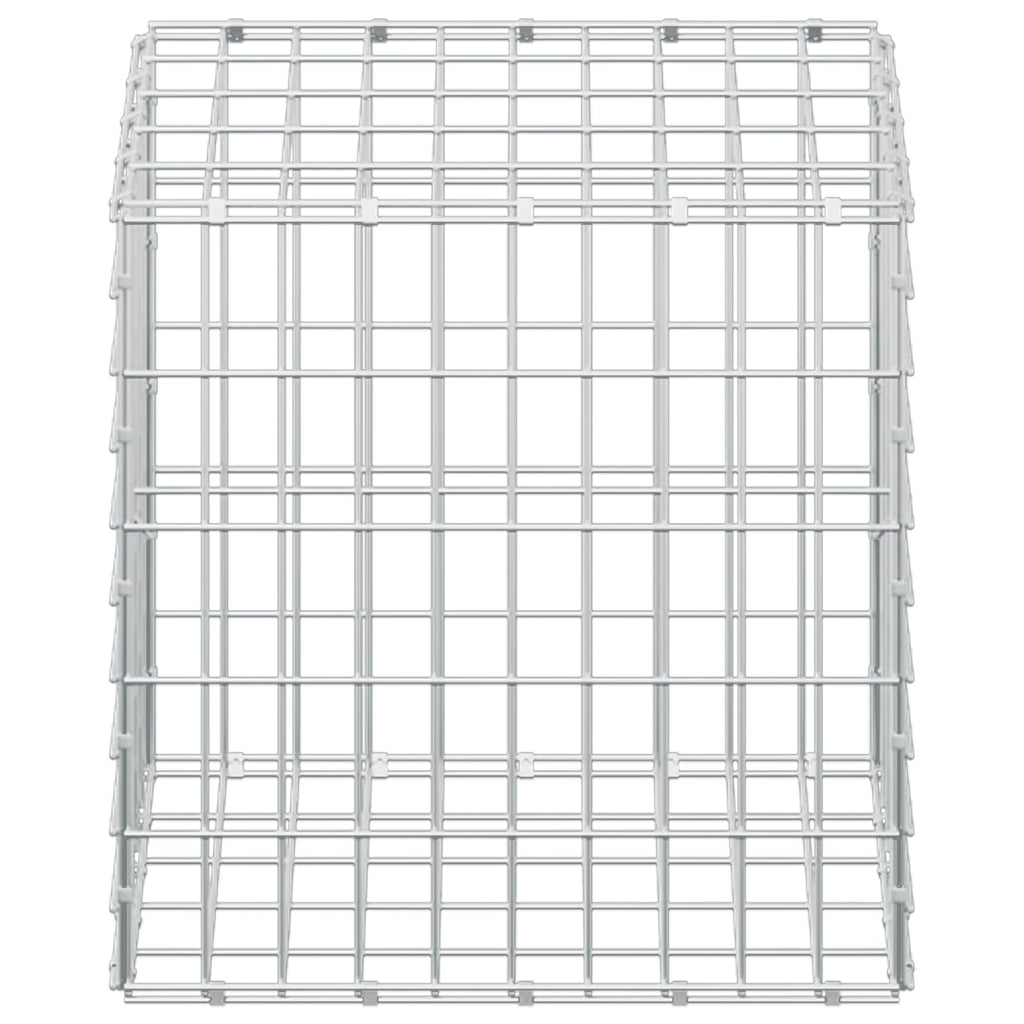 vidaXL Gabion z drutem 5 mm i siatką 5x10 cm 50x50x50 cm