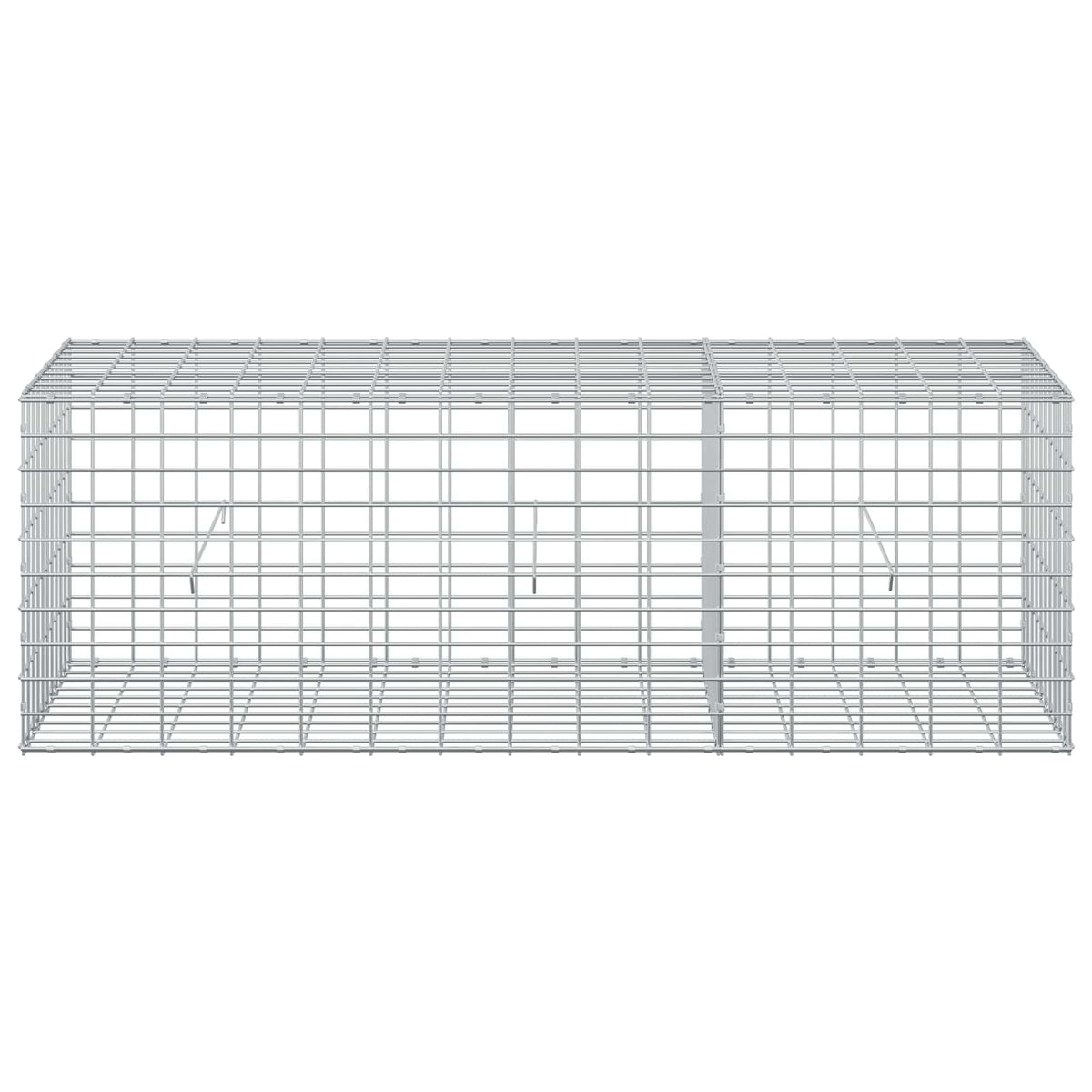 vidaXL Gabion z drutem 5 mm i siatką 5x10 cm 150x50x50 cm
