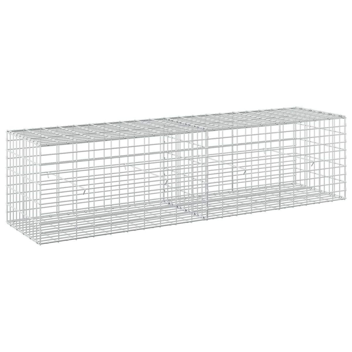 vidaXL Gabion z drutem 5 mm i siatką 5x10 cm 200x50x50 cm