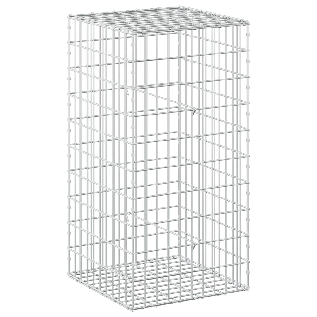 vidaXL Gabion z drutem 5 mm i siatką 5x10 cm 50x50x100 cm