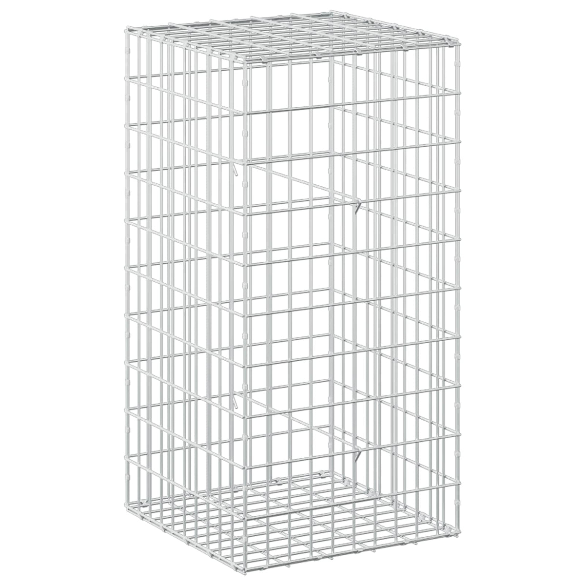 vidaXL Gabion z drutem 5 mm i siatką 5x10 cm 50x50x100 cm