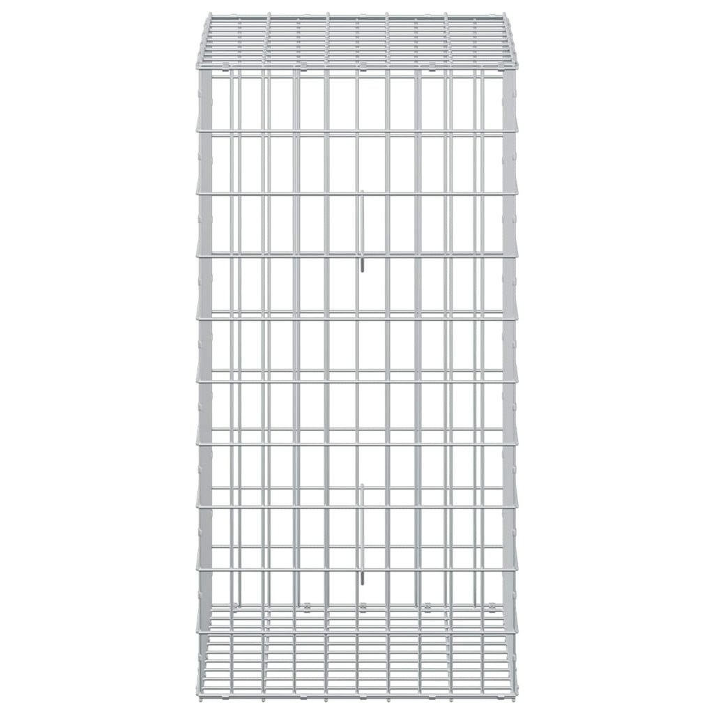vidaXL Gabion z drutem 5 mm i siatką 5x10 cm 50x50x100 cm