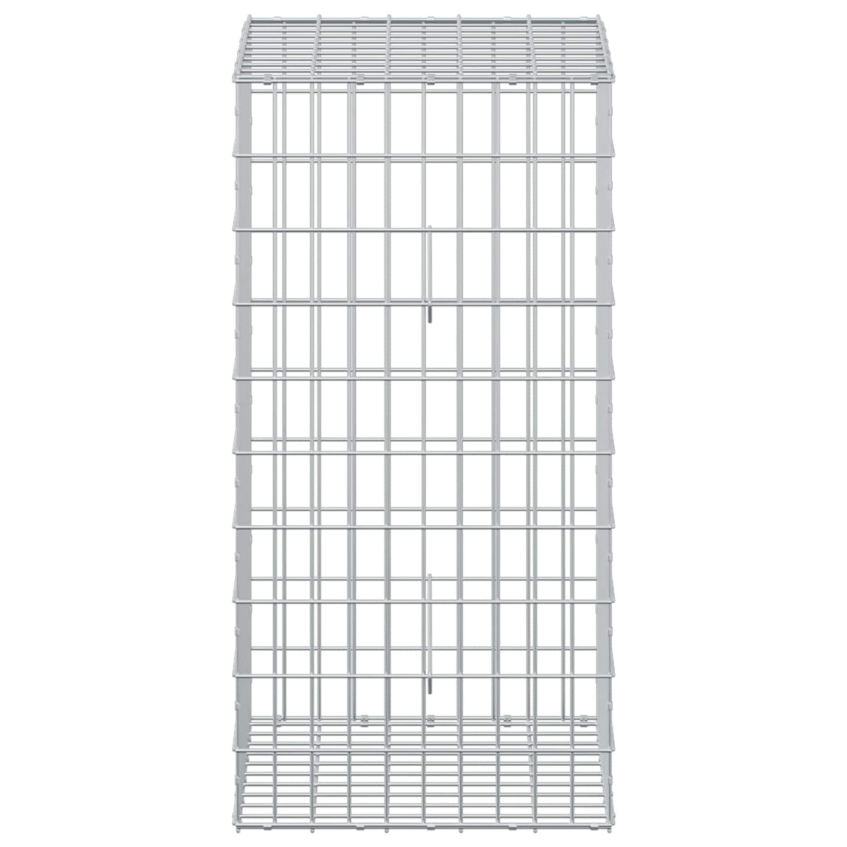 vidaXL Gabion z drutem 5 mm i siatką 5x10 cm 50x50x100 cm