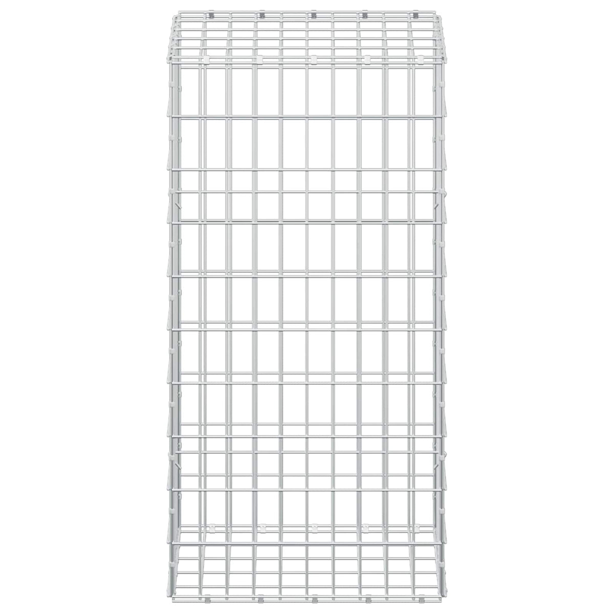 vidaXL Gabion z drutem 5 mm i siatką 5x10 cm 50x50x100 cm