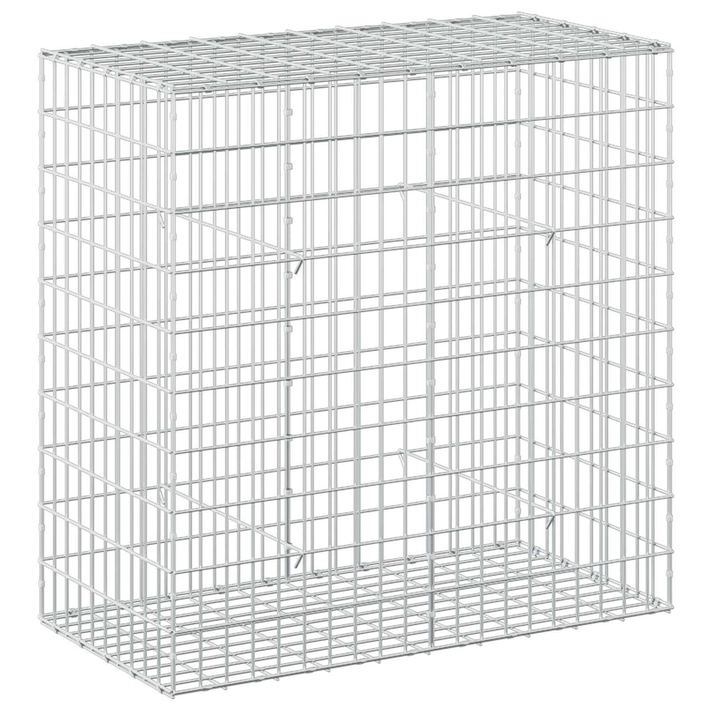 vidaXL Gabion z drutem 5 mm i siatką 5x10 cm 100x50x100 cm