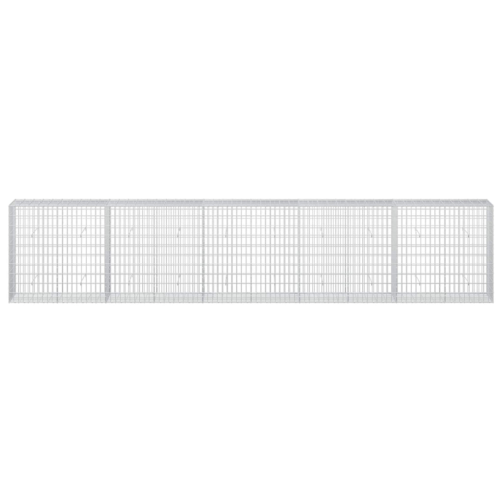 vidaXL Gabion z drutu 5 mm i siatką 5x10 cm 500x50x100 cm