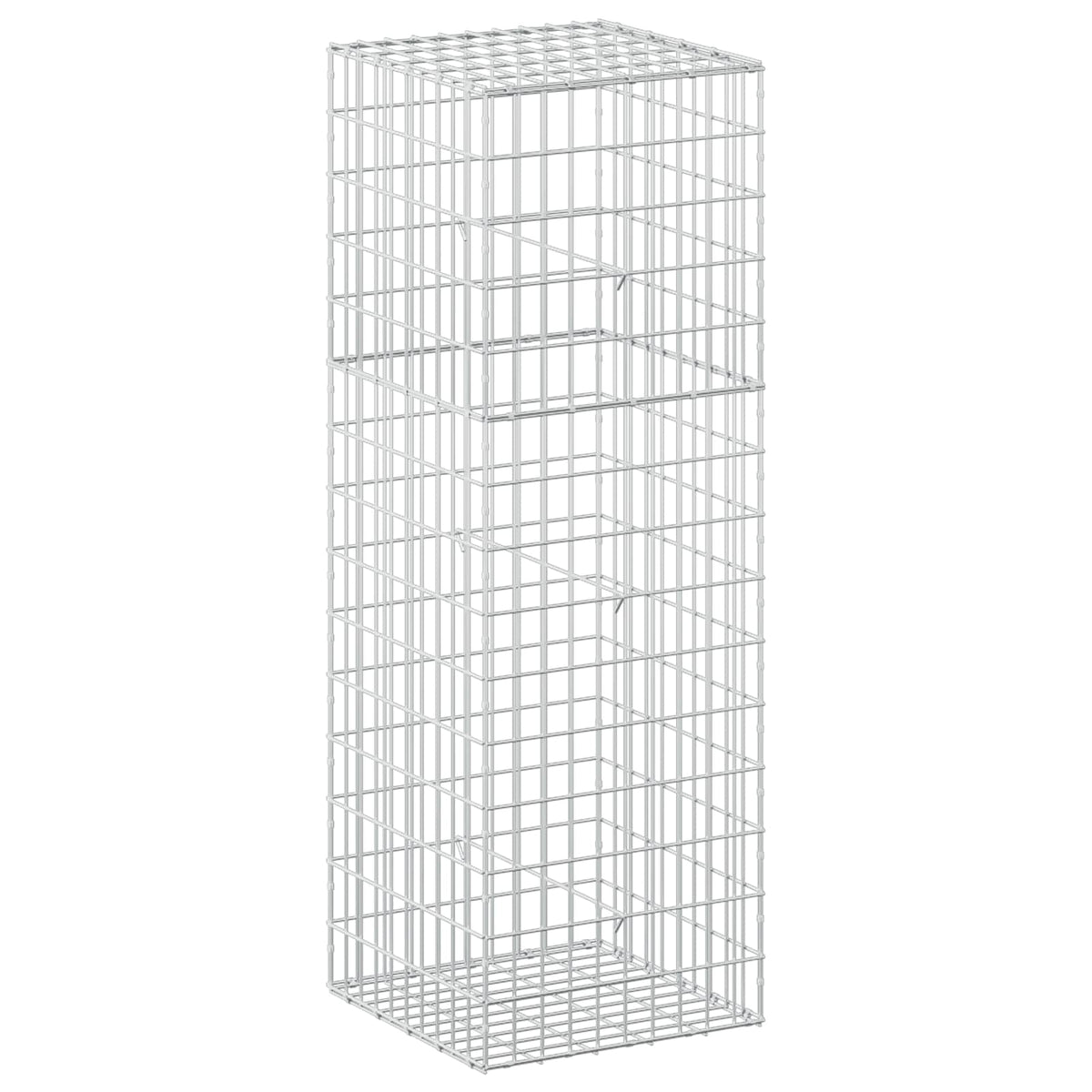 vidaXL Gabion z drutem 5 mm i siatką 5x10 cm 50x50x150 cm