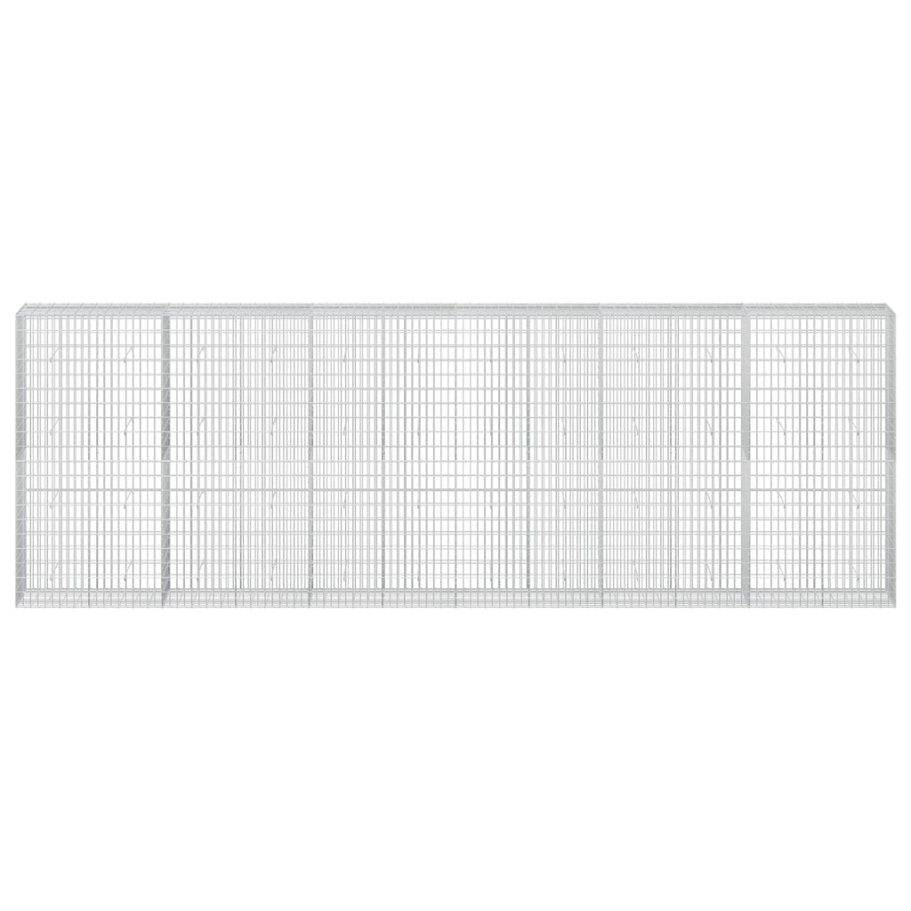 vidaXL Gabion z drutem 5 mm i siatką 5x10 cm 600x50x200 cm