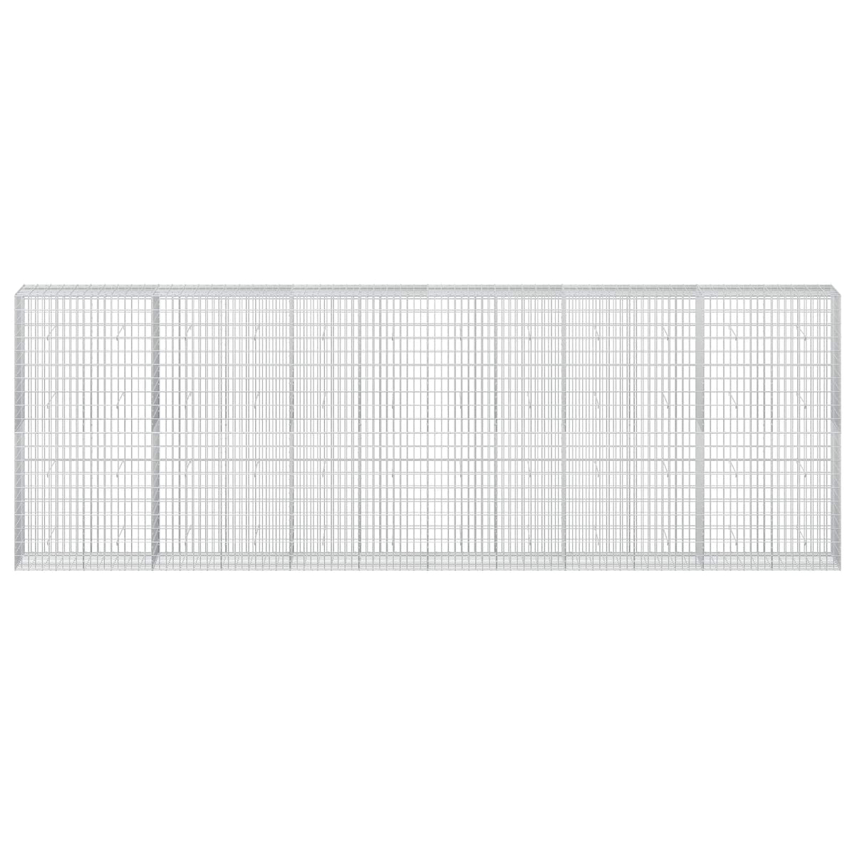 vidaXL Gabion z drutem 5 mm i siatką 5x10 cm 600x50x200 cm