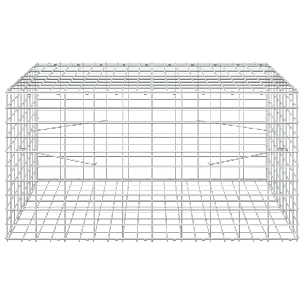vidaXL Gabion z drutu 5 mm i siatką 5x10 cm 100x100x50 cm