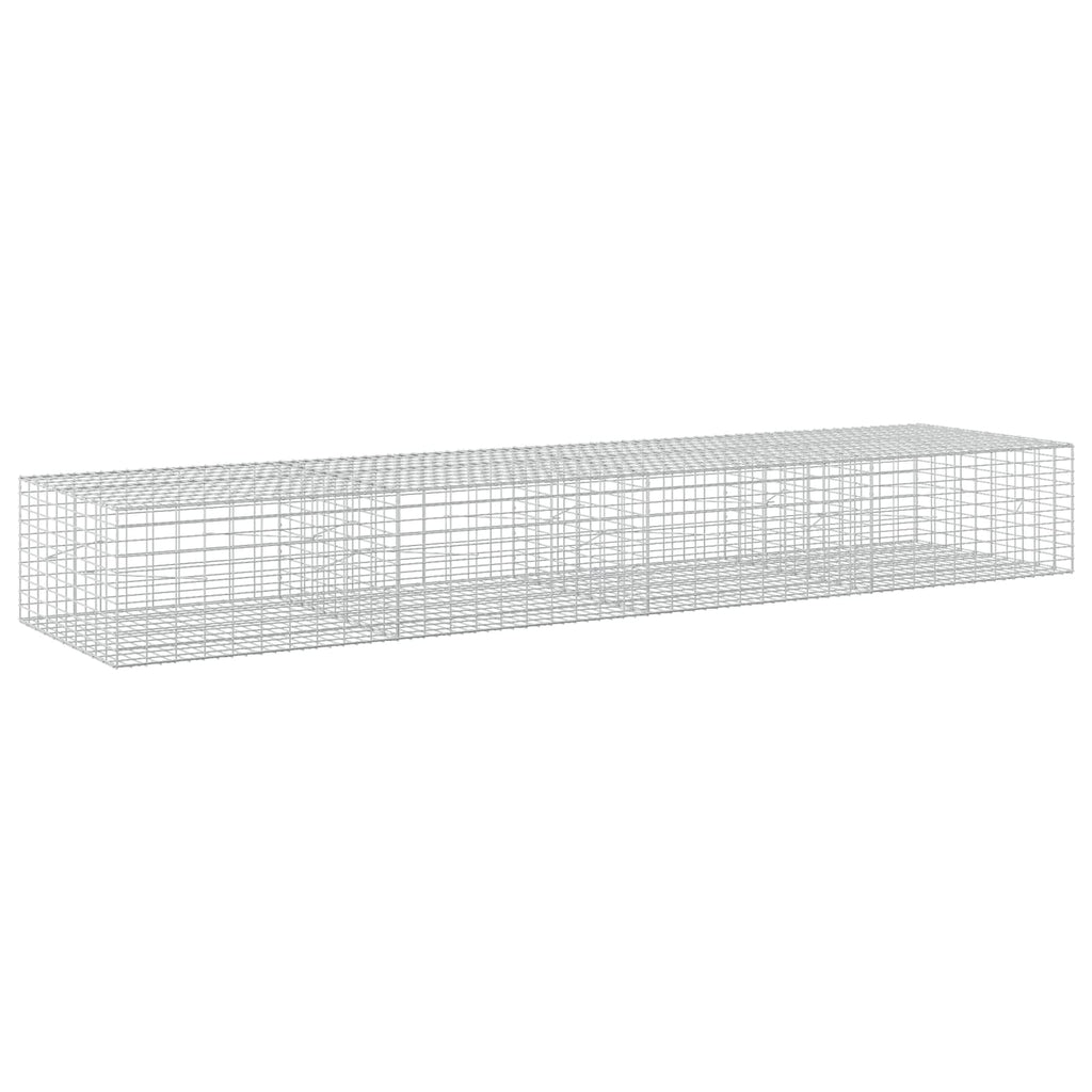 vidaXL Gabion z drutu 5 mm i siatką 5x10 cm 400x100x50 cm