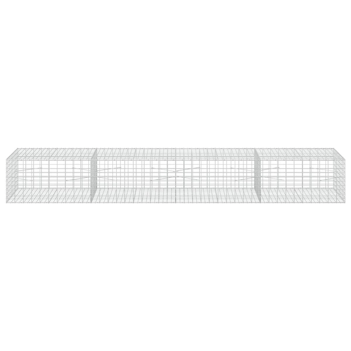 vidaXL Gabion z drutu 5 mm i siatką 5x10 cm 400x100x50 cm