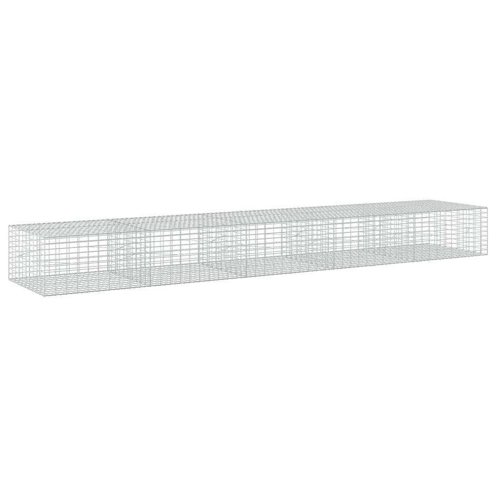 vidaXL Gabion z drutu 5 mm i siatką 5x10 cm 500x100x50 cm