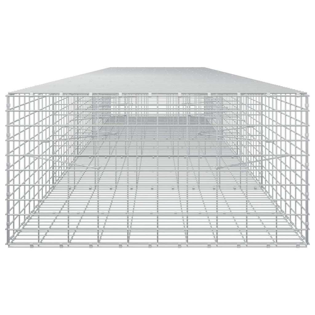 vidaXL Gabion z drutu 5 mm i siatką 5x10 cm 500x100x50 cm